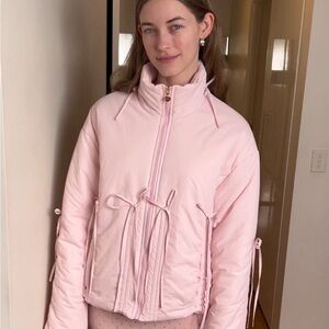 My mum made it pink ribbon puffer